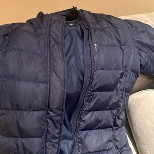 Age 9-10 Uniqlo Winter Navy Coat